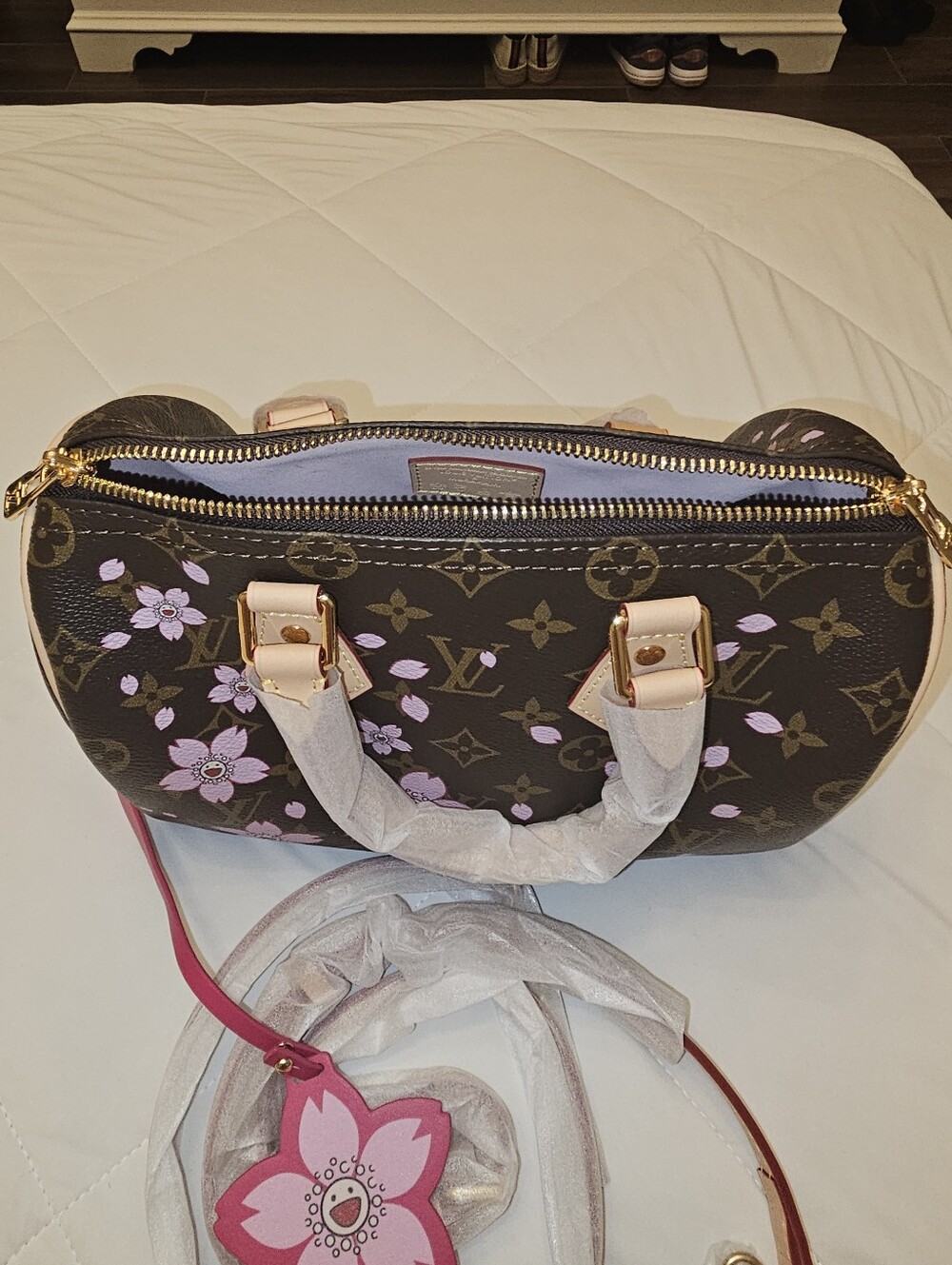 BEAUTIFUL LV x Takashi Murakami Speedy Bandoulière 25 Cherry Blossom Bag - Picture 5 of 16